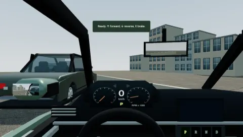 Reverse Out of an Angled Bay cockpit