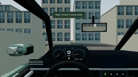 Reverse Around a Corner cockpit